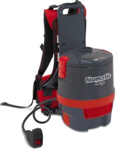 red numatic backpack commercial vacuum